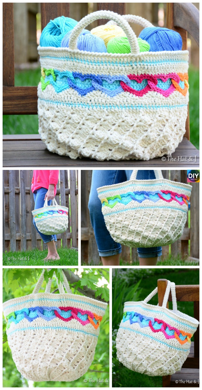 how to crochet heart tote bag｜TikTok Search