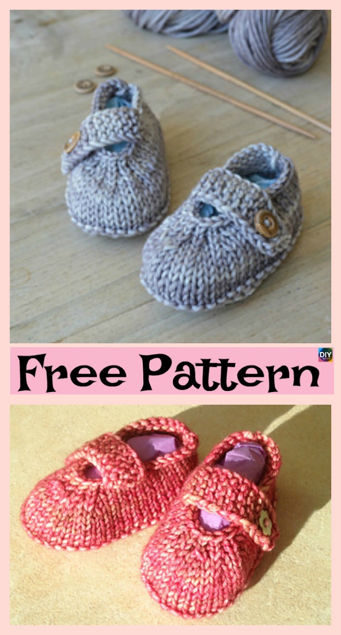 Adorable Knitted Baby Ballerina Booties Free - DIY 4 EVER