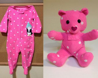 DIY Keepsake Memory Teddy Bear from Baby Clothes