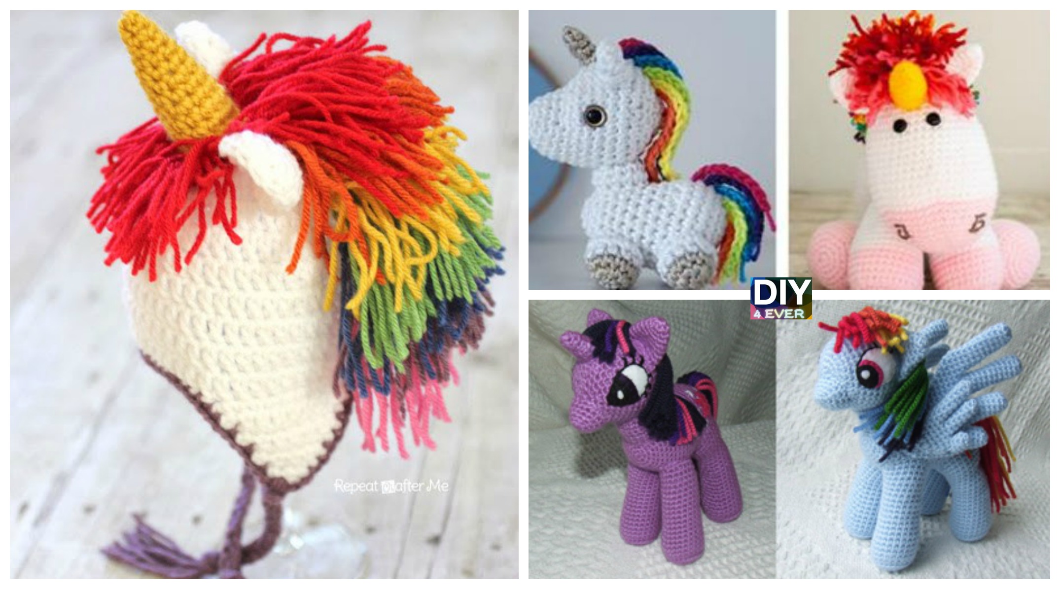 10 Cutest Crochet Unicorn Free Patterns