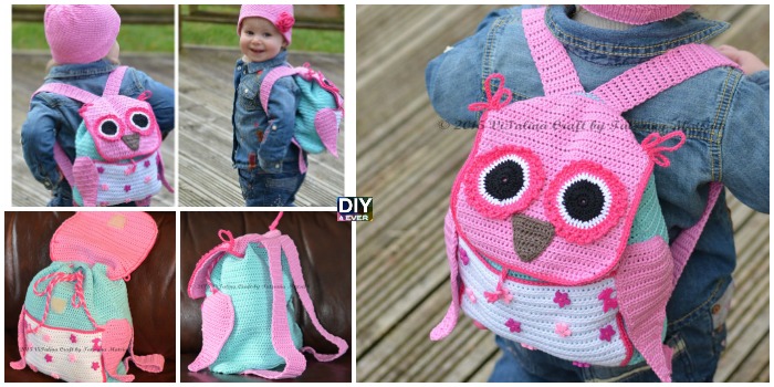 Cute Crochet Owl Backpack Pattern