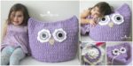 diy4ever- Crochet Oversized Owl Pillow