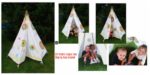diy4ever- DIY Child's Teepee Tent Step by Step Tutorial