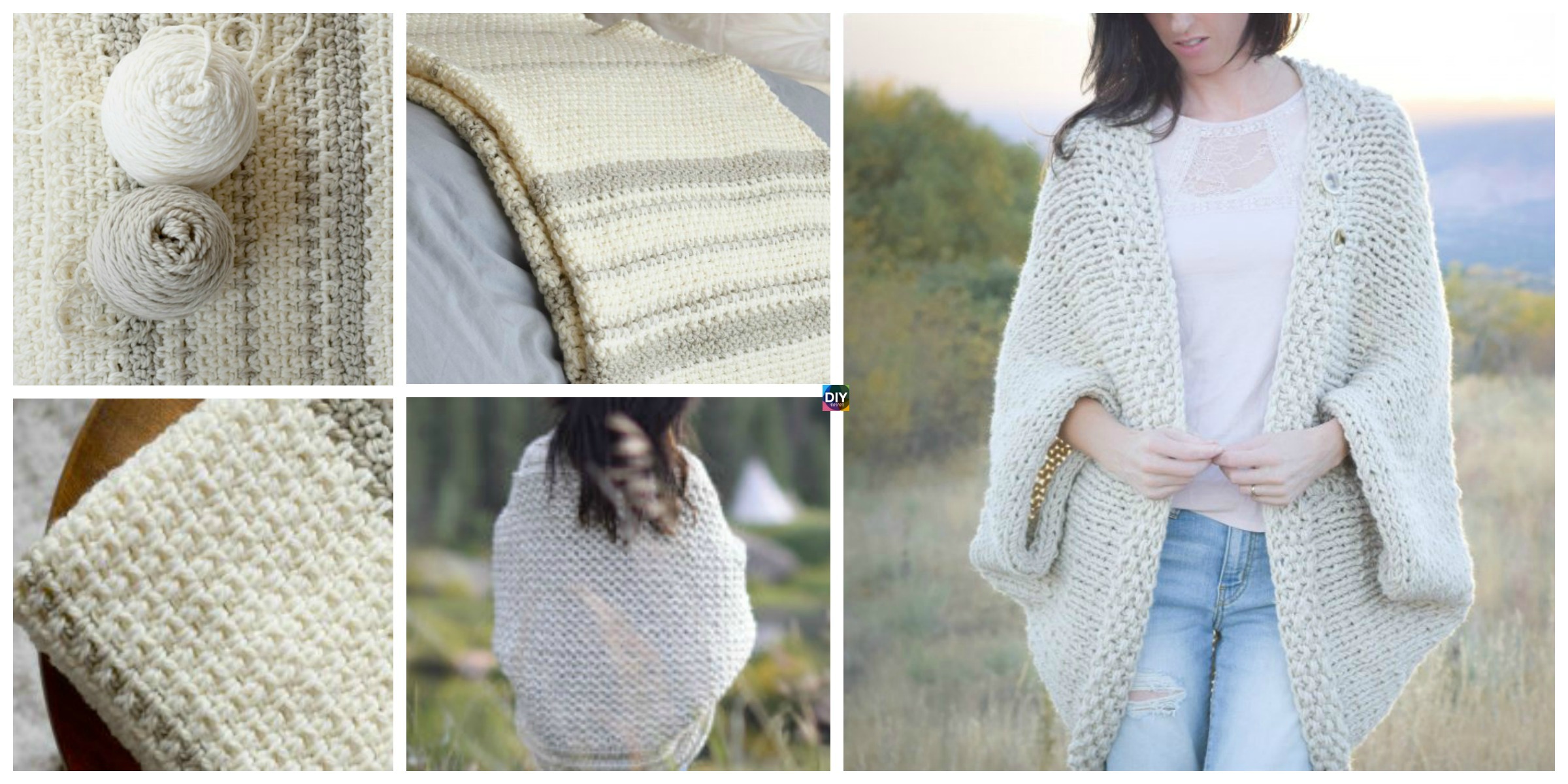Woven Look Crochet Blanket – Free Pattern