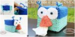 DIY4EVER-Crochet Owl Tissue Box Cover – Free Pattern