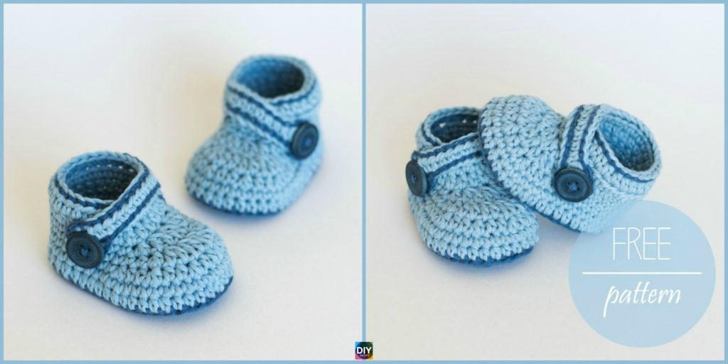 diy4ever- Crochet Blue Whale Baby Booties Free pattern