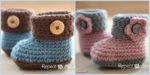diy4ever-Crochet Cuffed Baby Booties - Free Pattern