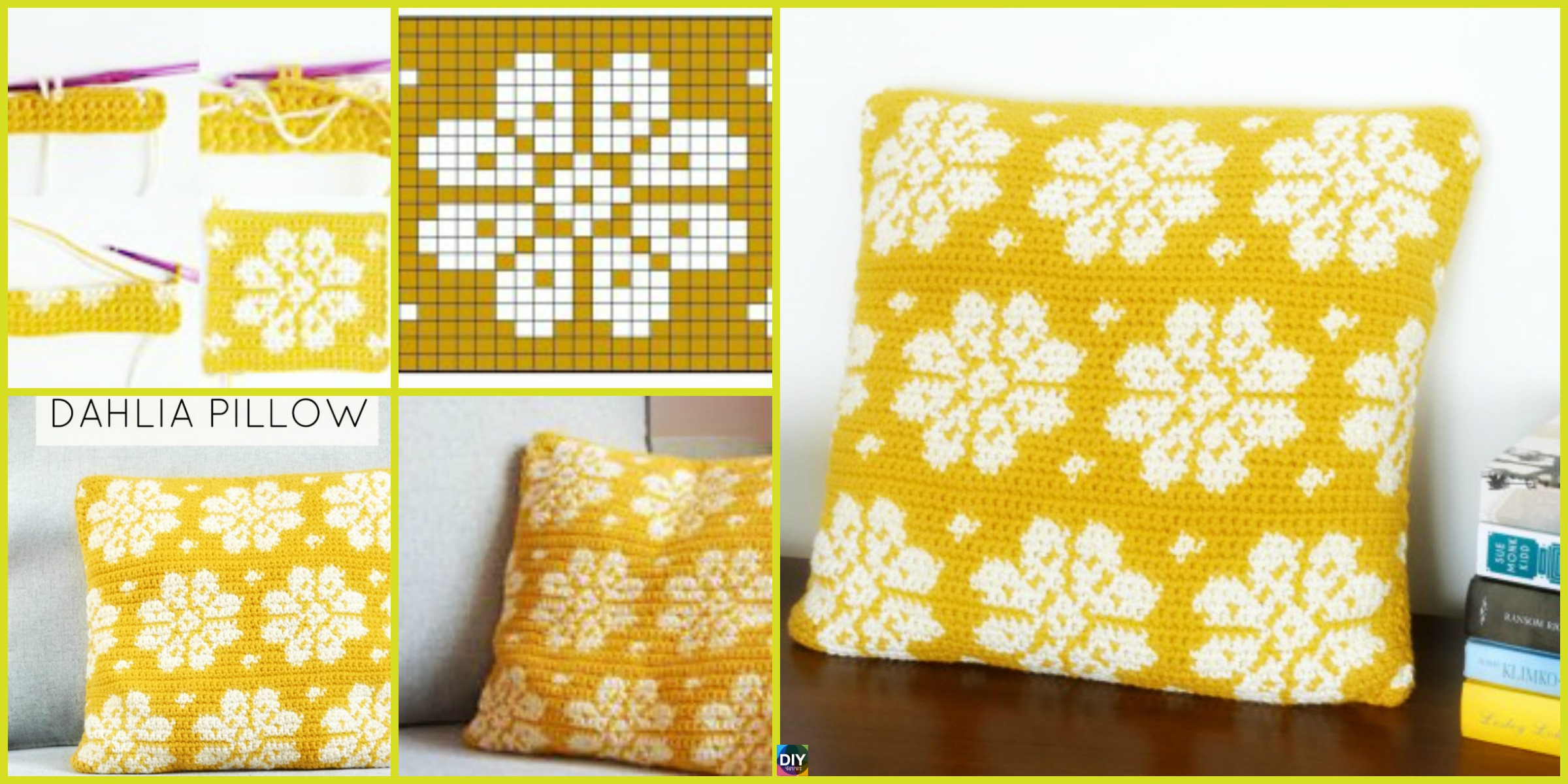 Crochet Dahlia Pillow – Free Pattern