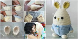 diy4ever- Crochet Egg Ester Bunny - Free Pattern