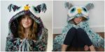 diy4ever- Crochet Hooded Owl Blanket Pattern