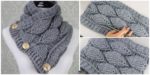 diy4ever- Crochet Leaf Stitch Cowl - Free Pattern