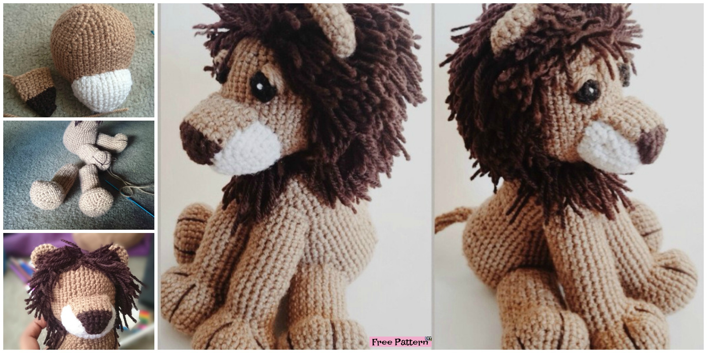 Crochet Lion Amigurumi – Free Pattern