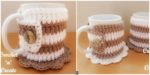 diy4ever-Crochet Mug Cozy Coaster - Free Pattern