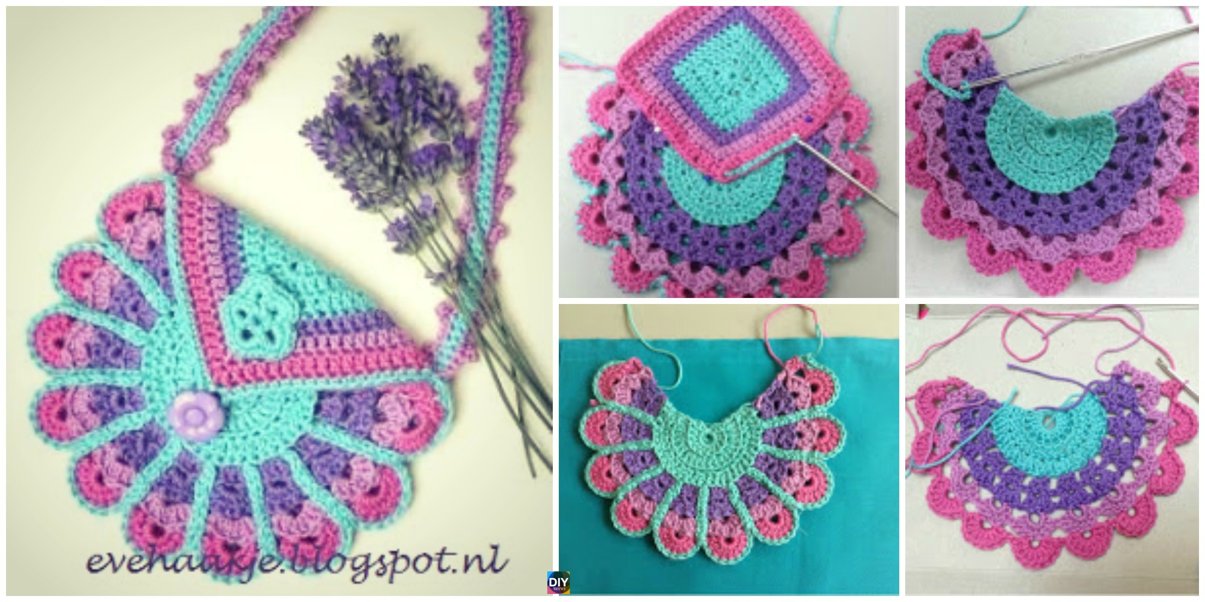 Beautiful Crochet Peacock Bag – Free Pattern