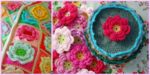 diy4ever-Crochet Rose Flower Squares - Free Pattern