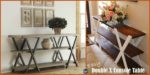 diy4ever-DIY Double X Console Table - Free Plan
