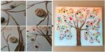 diy4ever- DIY Vibrant Button Tree Wall Art on Canvas