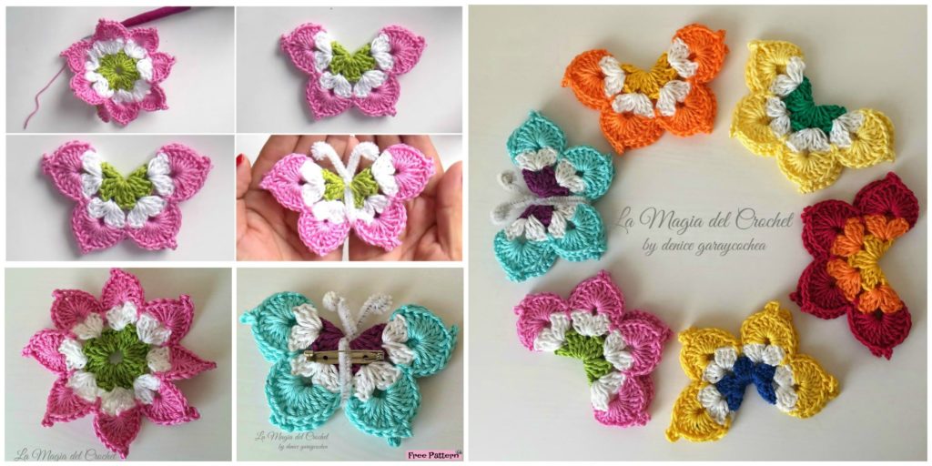 Pretty Crochet Butterflies - Free Pattern