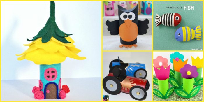 10 Cutest DIY Toilet Paper Roll Crafts - For Kids - DIY 4 EVER