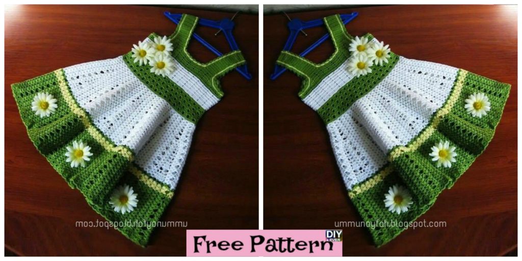 DIY4ever- Pretty Crochet Toddler Dress - Free Pattern