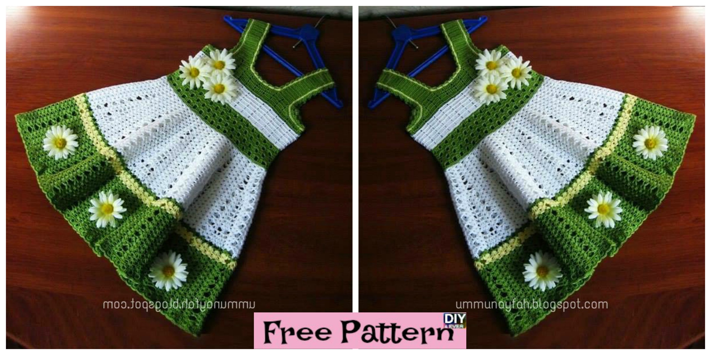 Pretty Crochet Toddler Dress – Free Pattern