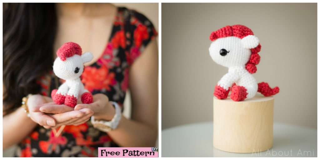 diy4eve- Adorable Crochet Pony - Free Pattern
