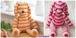 diy4ever- Adorable Striped Knit Bunny - Free Pattern