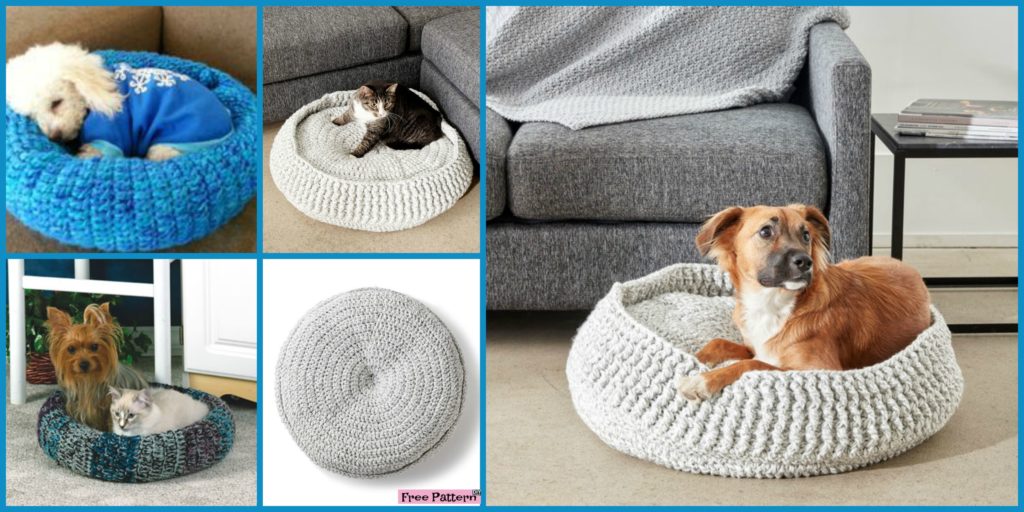Cozy Crochet Pet Bed - Free Patterns 