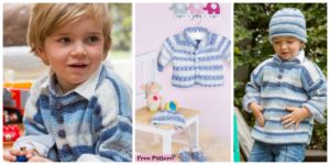 diy4ever- Cozy Kids Knit Sweater Set- Free Pattern