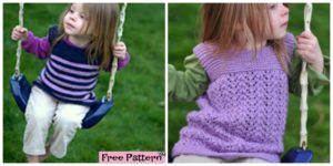 diy4ever- Cozy Knitted Toddler Tunic - Free Pattern