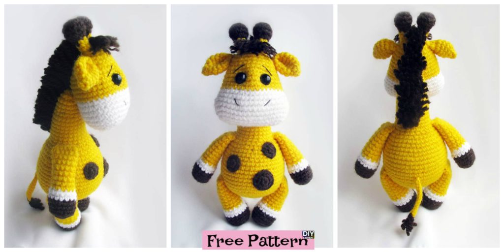 diy4ever- Cute Crochet Baby Giraffe - Free Pattern