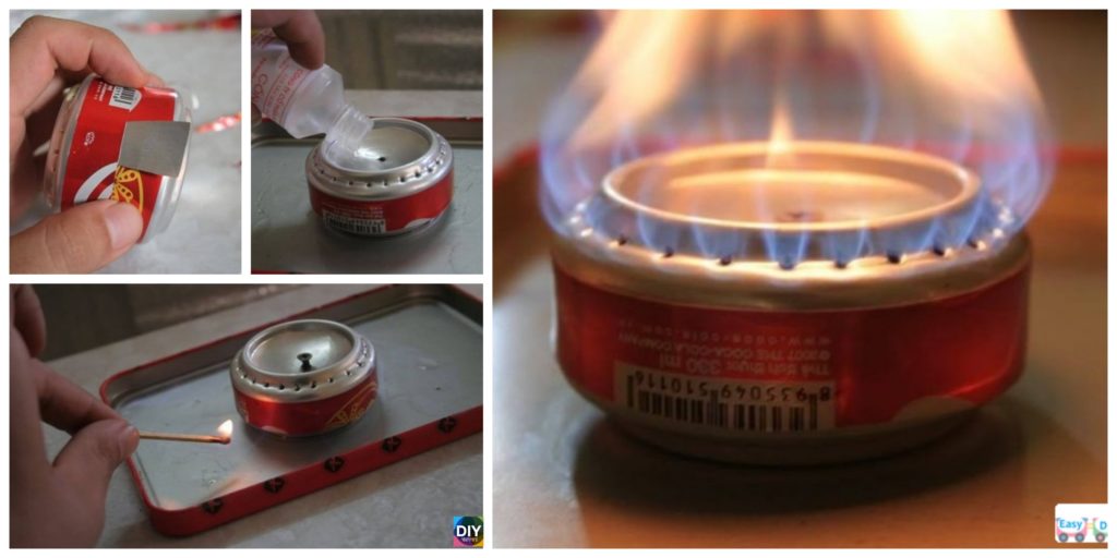 diy4ever- DIY Coke Can Stove for Hiking and Camping