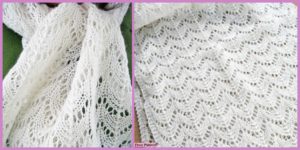 diy4ever- Elegant Knitted Lace Scarf - Free Pattern