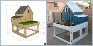 diy4ever- How to DIY Chicken Coop with Planter