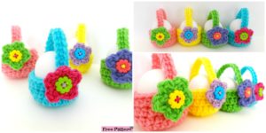 diy4ever- Little Crochet Egg Basket - Free Pattern