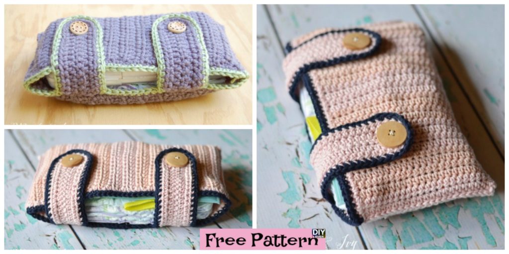 Useful Crochet Diaper Pouch - Free Pattern - DIY 4 EVER