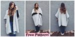 Cloaked in Clouds Knitted Poncho - Free Pattern