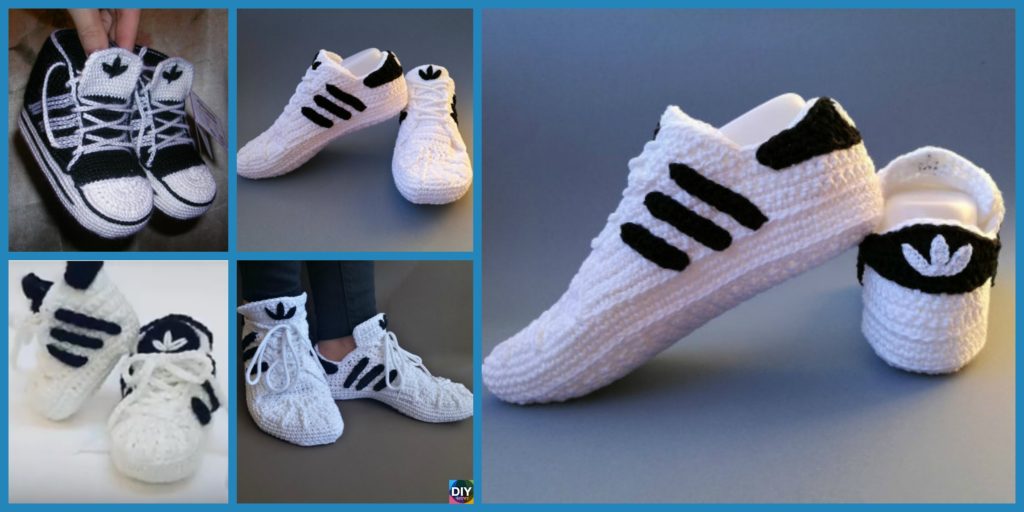 DIY4ever- Crochet Adidas Sneakers - Free Pattern