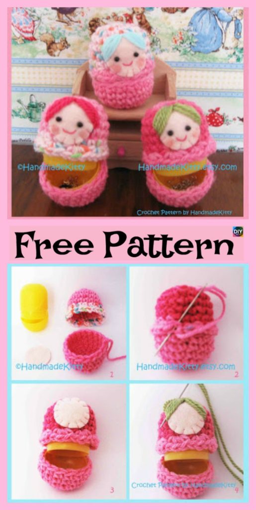 5 Adorable Knit Russian Dolls - Free Patterns - DIY 4 EVER