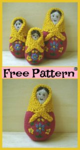 5 Adorable Knit Russian Dolls - Free Patterns - DIY 4 EVER