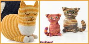 diy4ever- Adorable Knitted Kitty - Free Patter