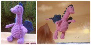 diy4ever-Adrorable Knit Gentle Dragon - Free Pattern