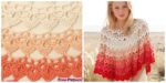 diy4ever- Beautiful Crochet Popsicle Poncho - Free Pattern