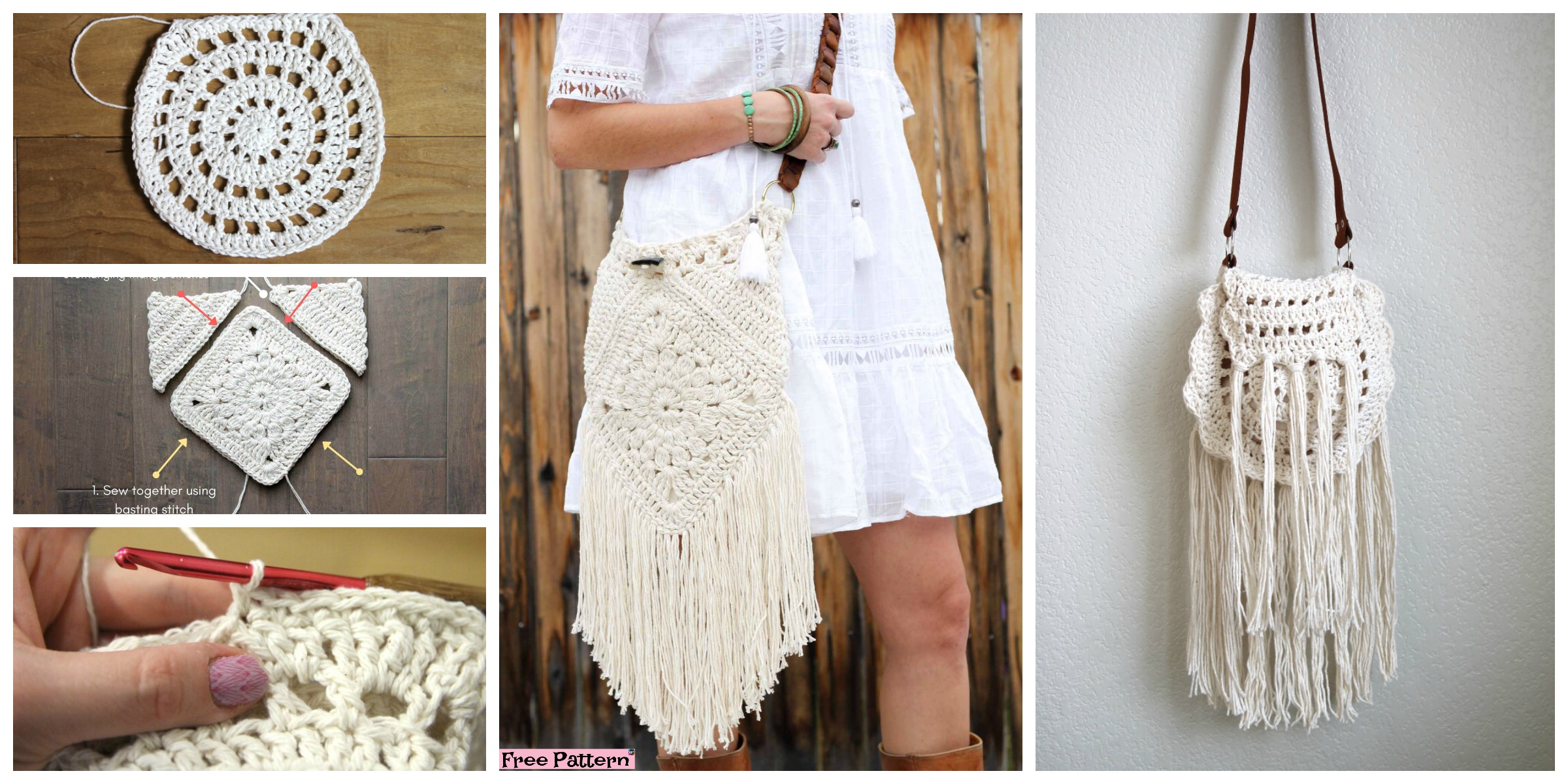 Boho Tassel Crochet Bag – Free Pattern