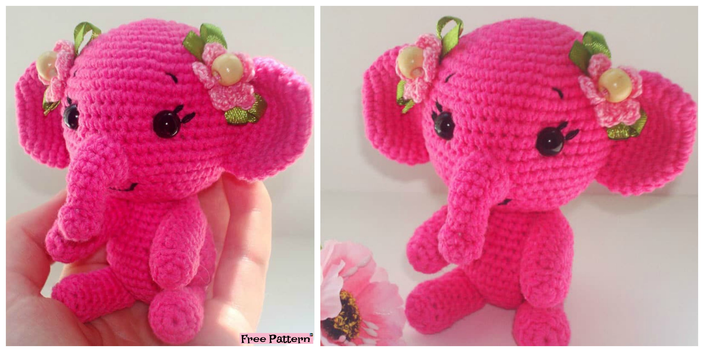 Crochet Amigurumi Elephant  – Free Pattern