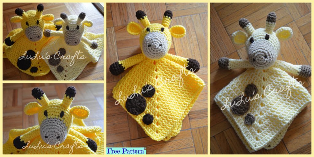 diy4ever-Crochet Giraffe Lovey - Free Pattern