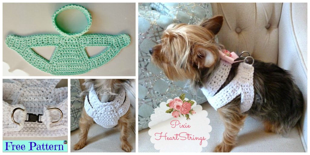 diy4ever- Crocheted Dog Harness - Free Pattern