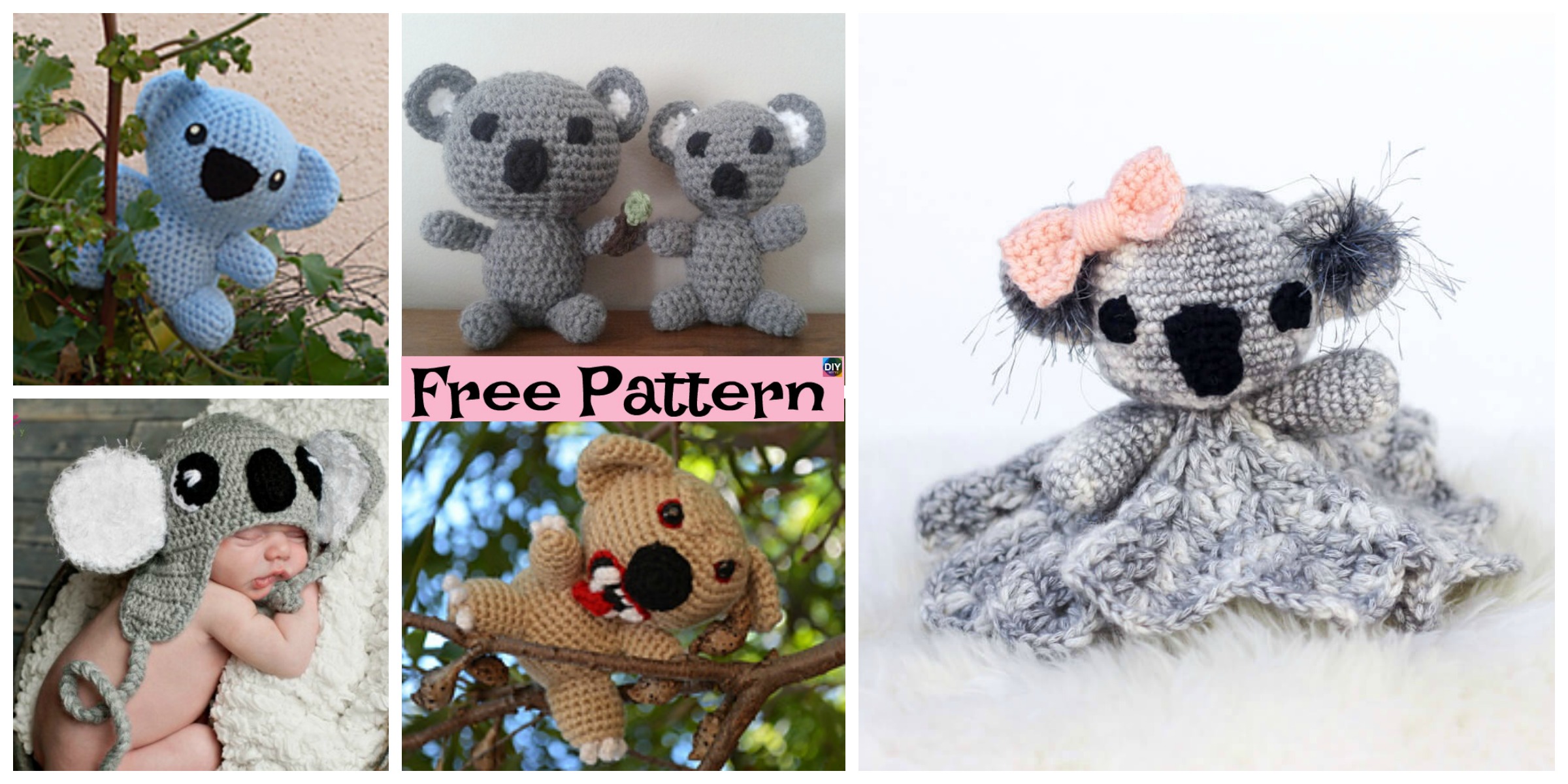 Cuddly Crochet Koala Lovey – Free Patterns