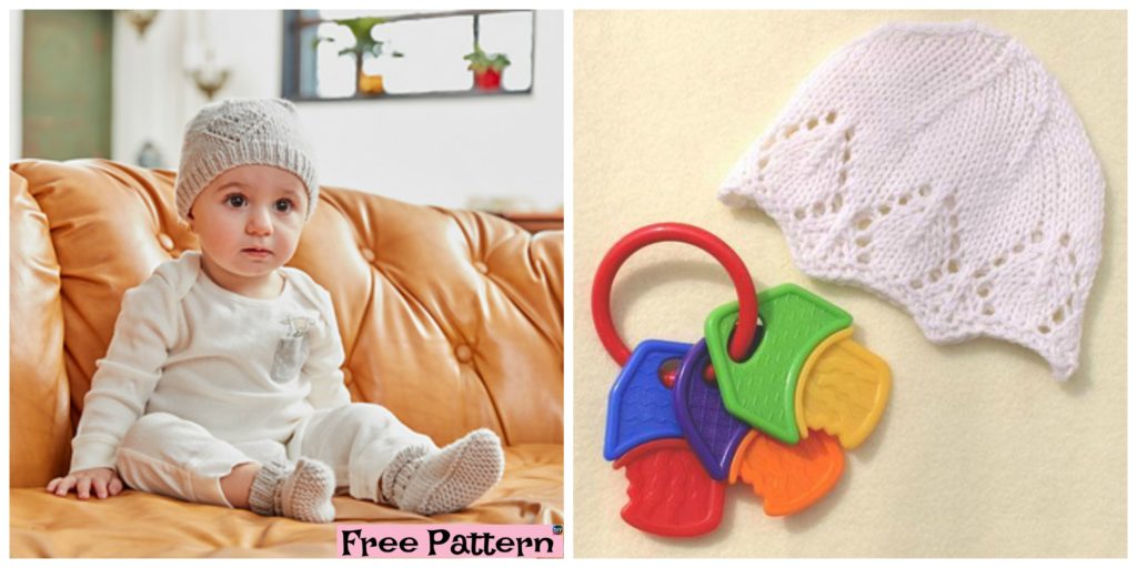 diy4ever- Cute Knitted Baby Hat - Free Patterns
