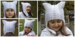diy4ever-Cute Knitted Cat Ear Flap Hat